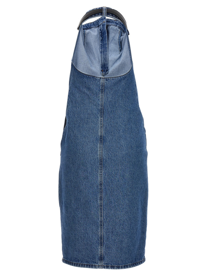 Coperni Belt Halter Neck Dresses - Blue | 7e57112306cb45d57c0ecd8a731d105e776719b5