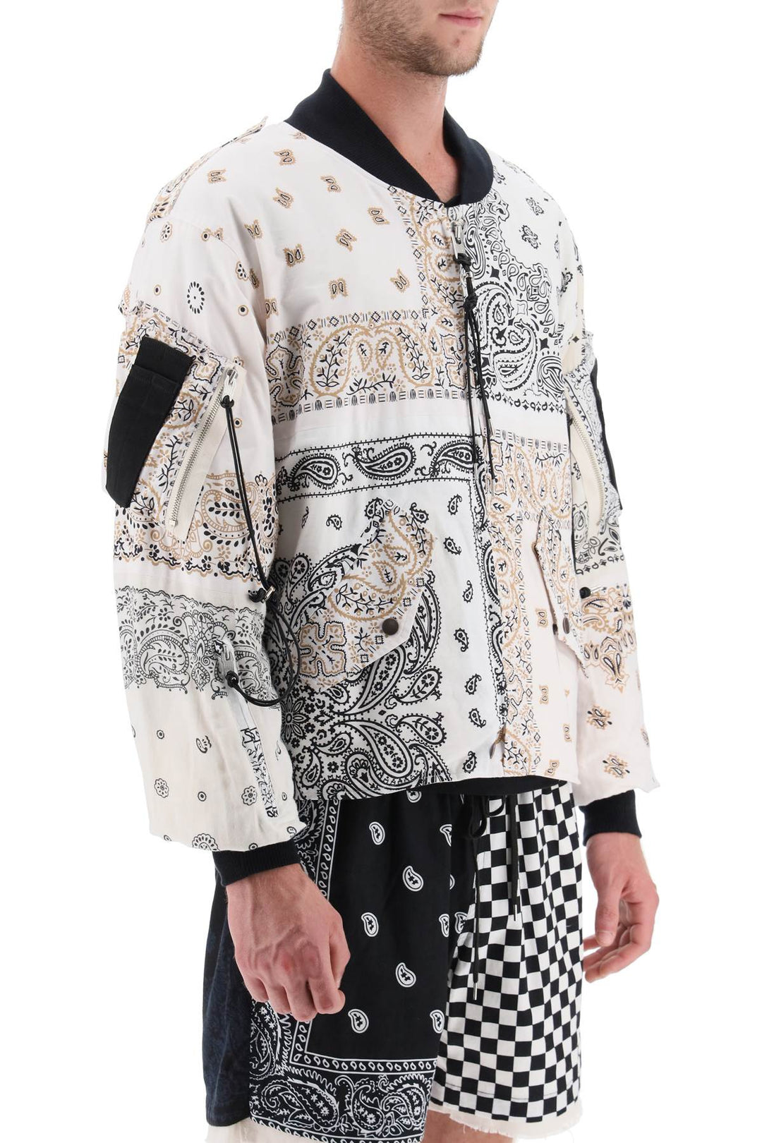 Bomber Jacket With Bandana Motif - Children Of The Discordance - Men