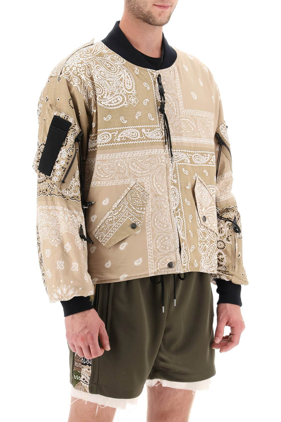 Bomber Jacket With Bandana Motif - Children Of The Discordance - Men