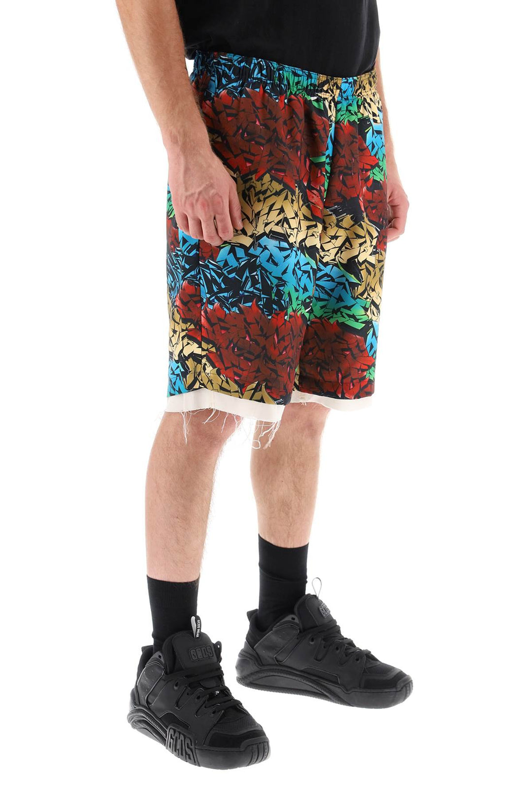 All Over Graffiti Print Shorts - Children Of The Discordance - Men