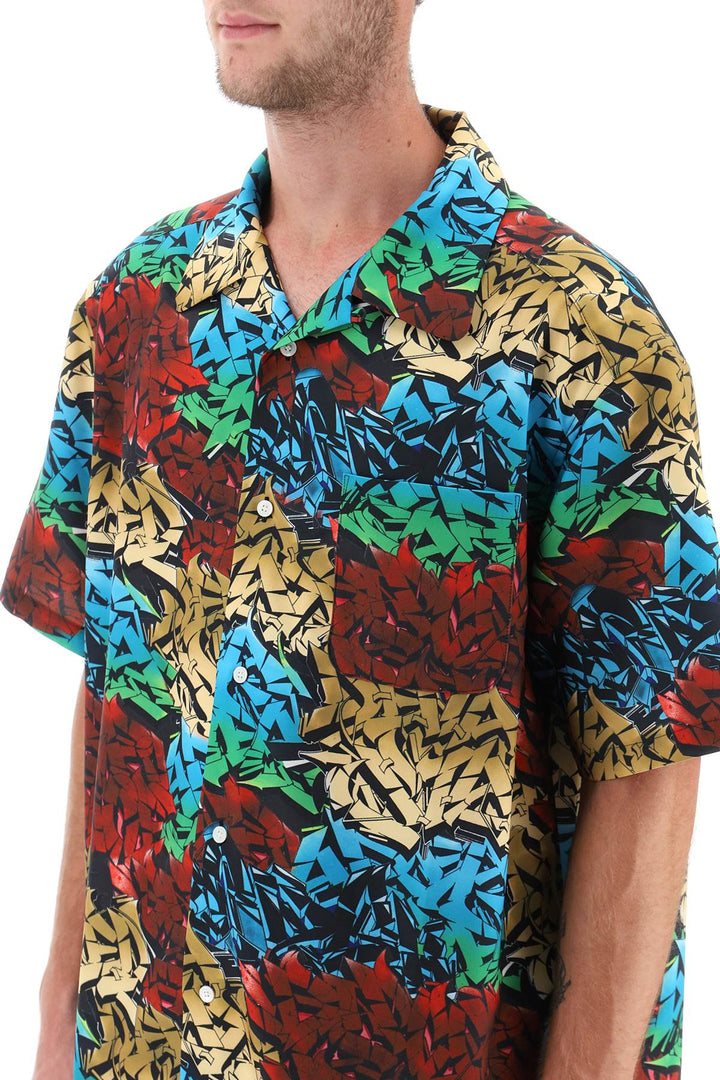 Graffiti Print Short Sleeve Shirt - Children Of The Discordance - Men