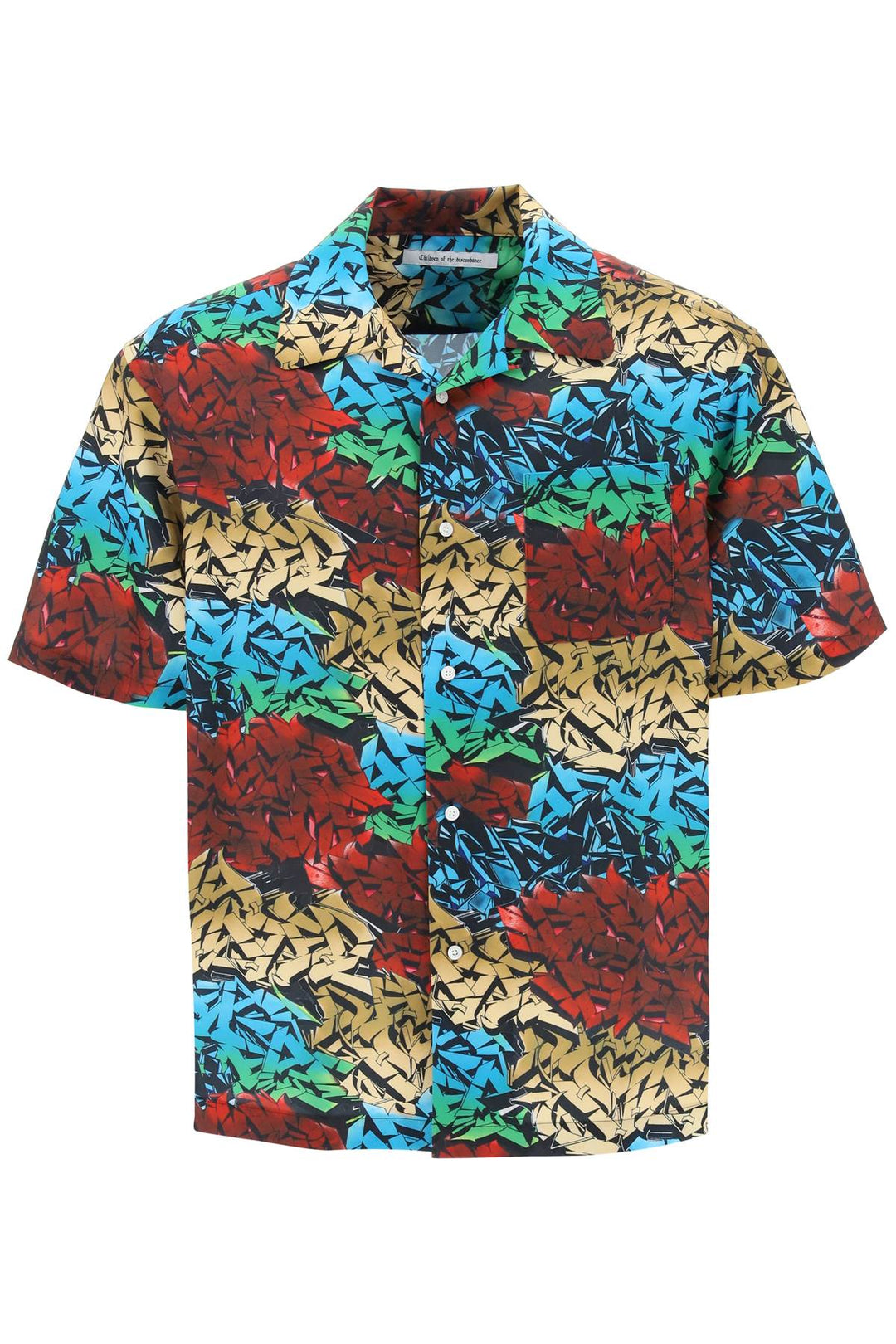 Graffiti Print Short Sleeve Shirt - Children Of The Discordance - Men