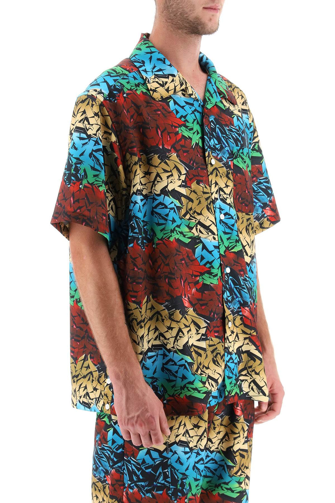 Graffiti Print Short Sleeve Shirt - Children Of The Discordance - Men