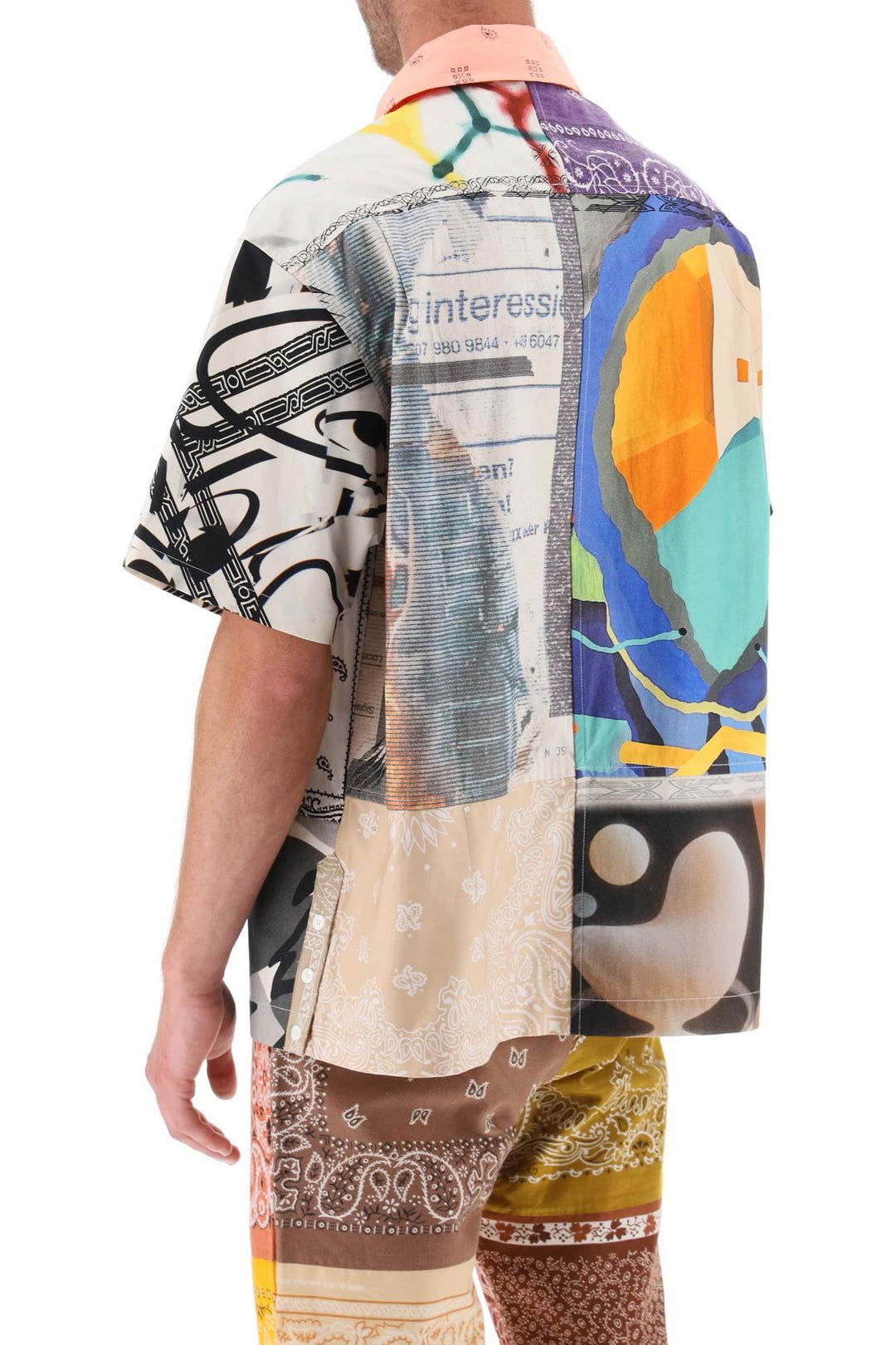 Short Sleeved Patchwork Shirt - Children Of The Discordance - Men