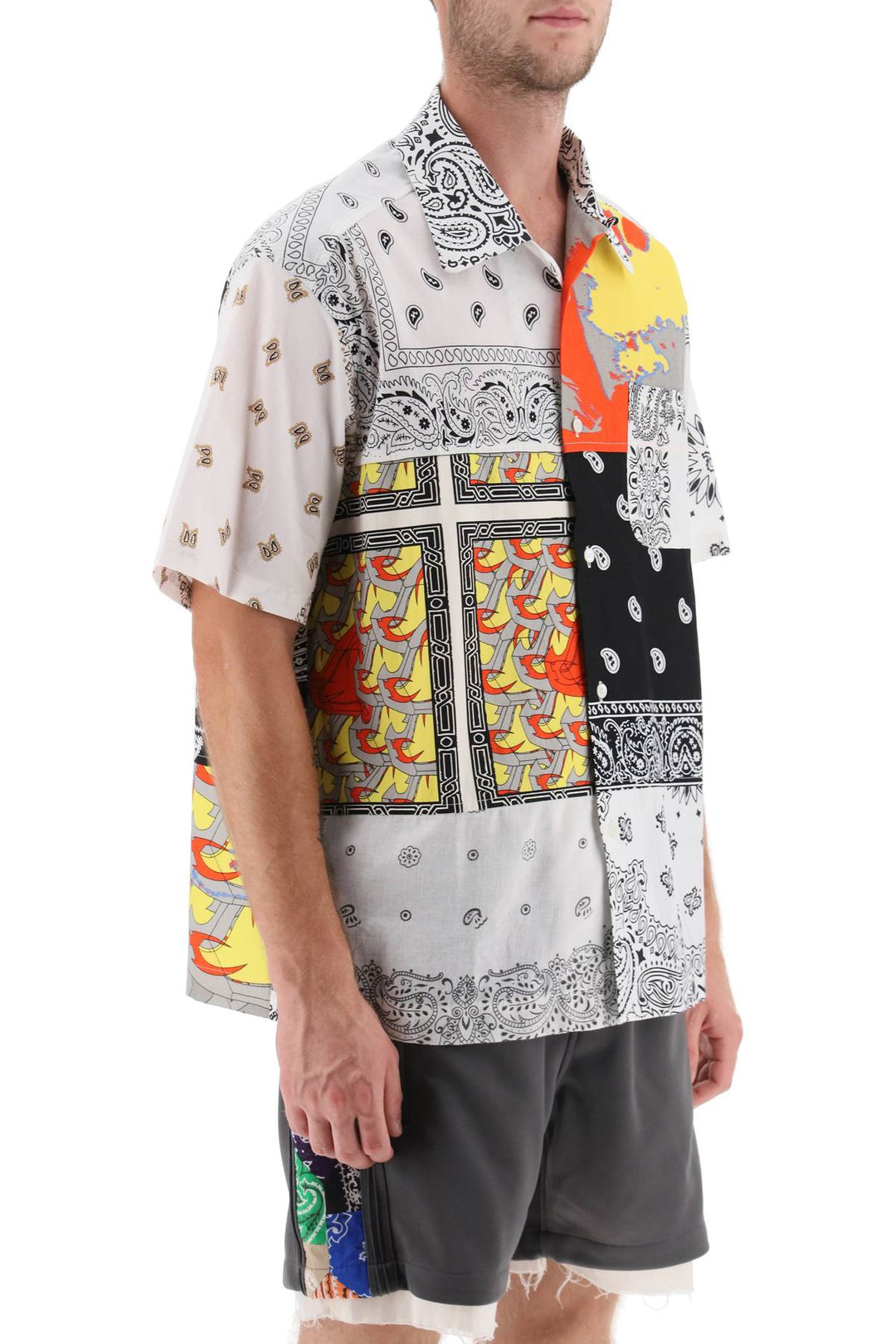 Short Sleeved Patchwork Shirt - Children Of The Discordance - Men