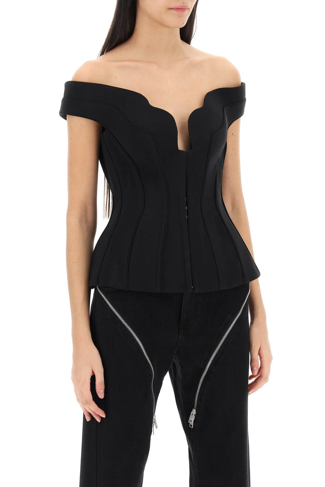 Off Shoulder Corset Top - Mugler - Women