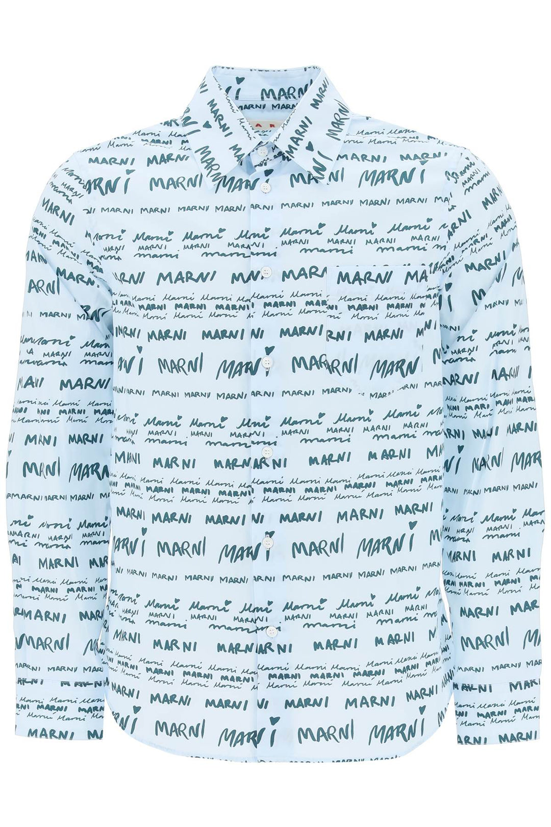 Shirt With Logo Lettering Motif - Marni - Men