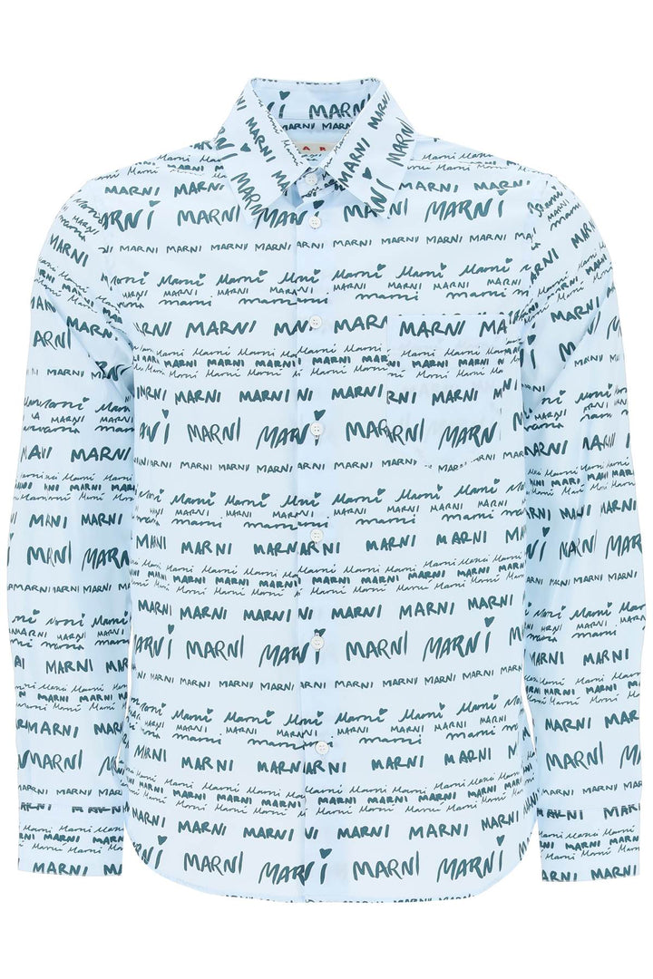 Shirt With Logo Lettering Motif - Marni - Men