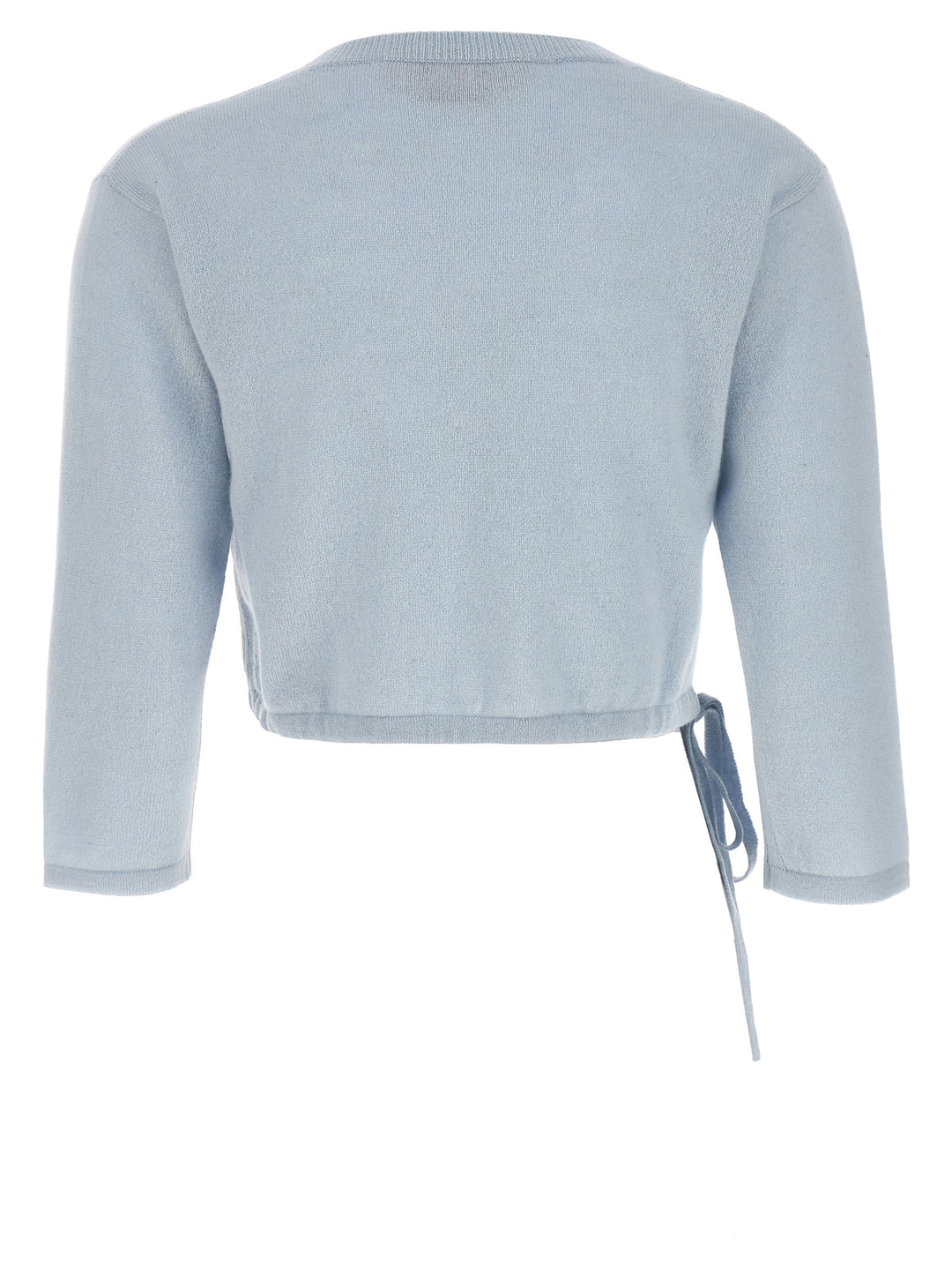 Logo Embroidery Sweater Sweater, Cardigans Light Blue