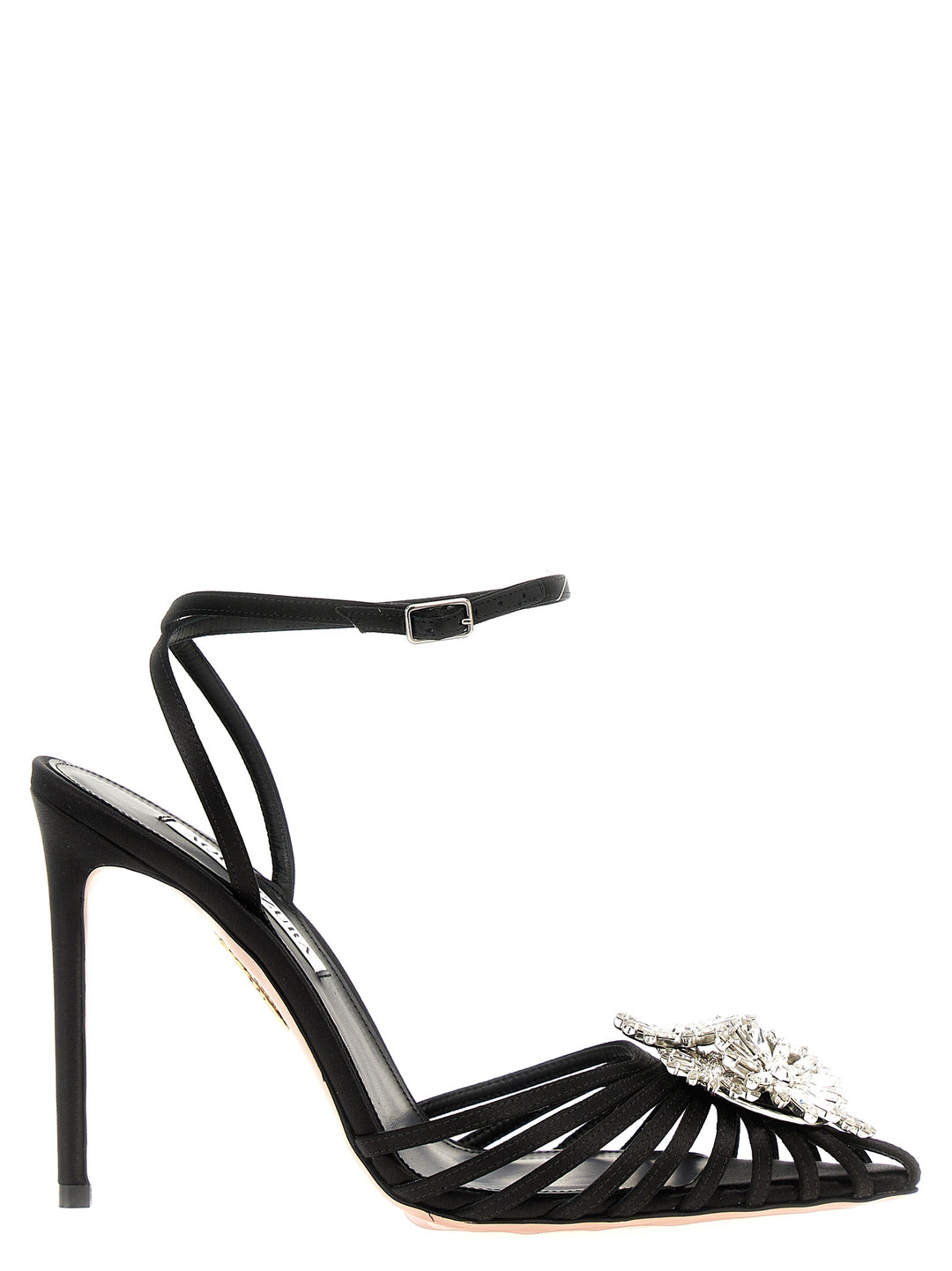 Crystal Margarita Pumps Black