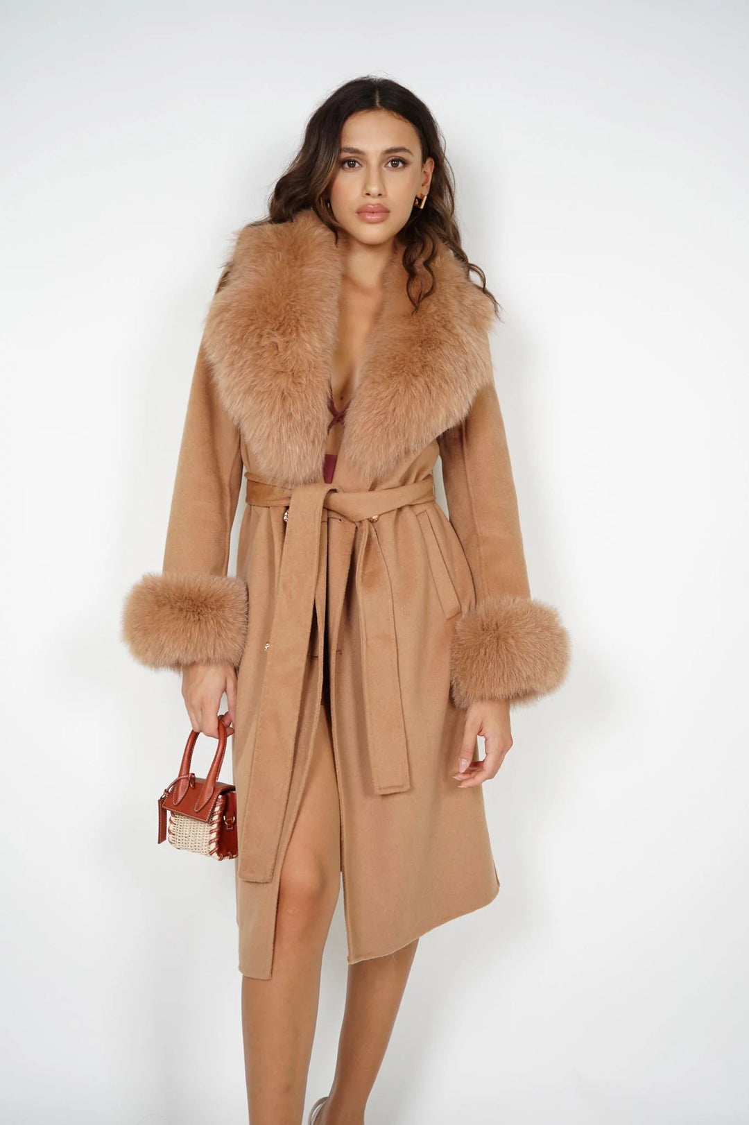 Coat Chic Cream Mixed Cashmere