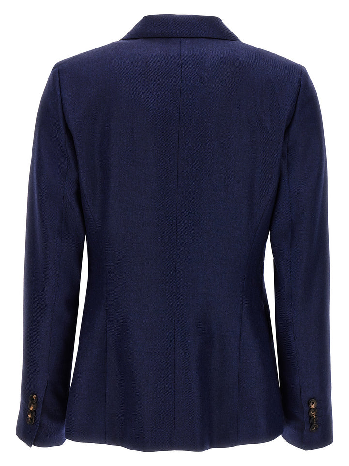 Single-Breasted Blazer Jackets Blue