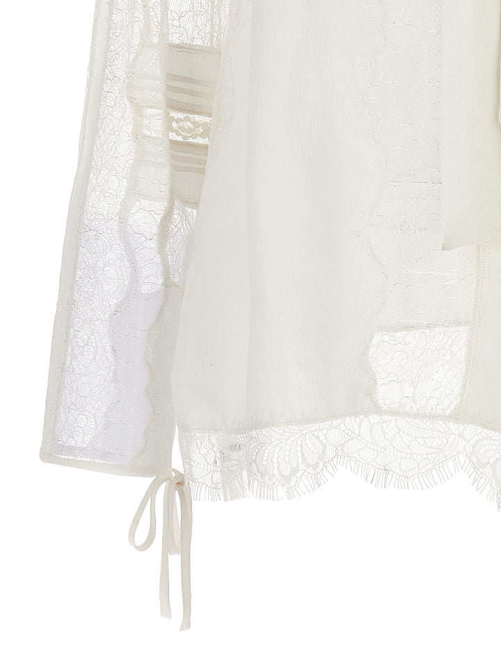 Lace Shirt Shirt, Blouse White