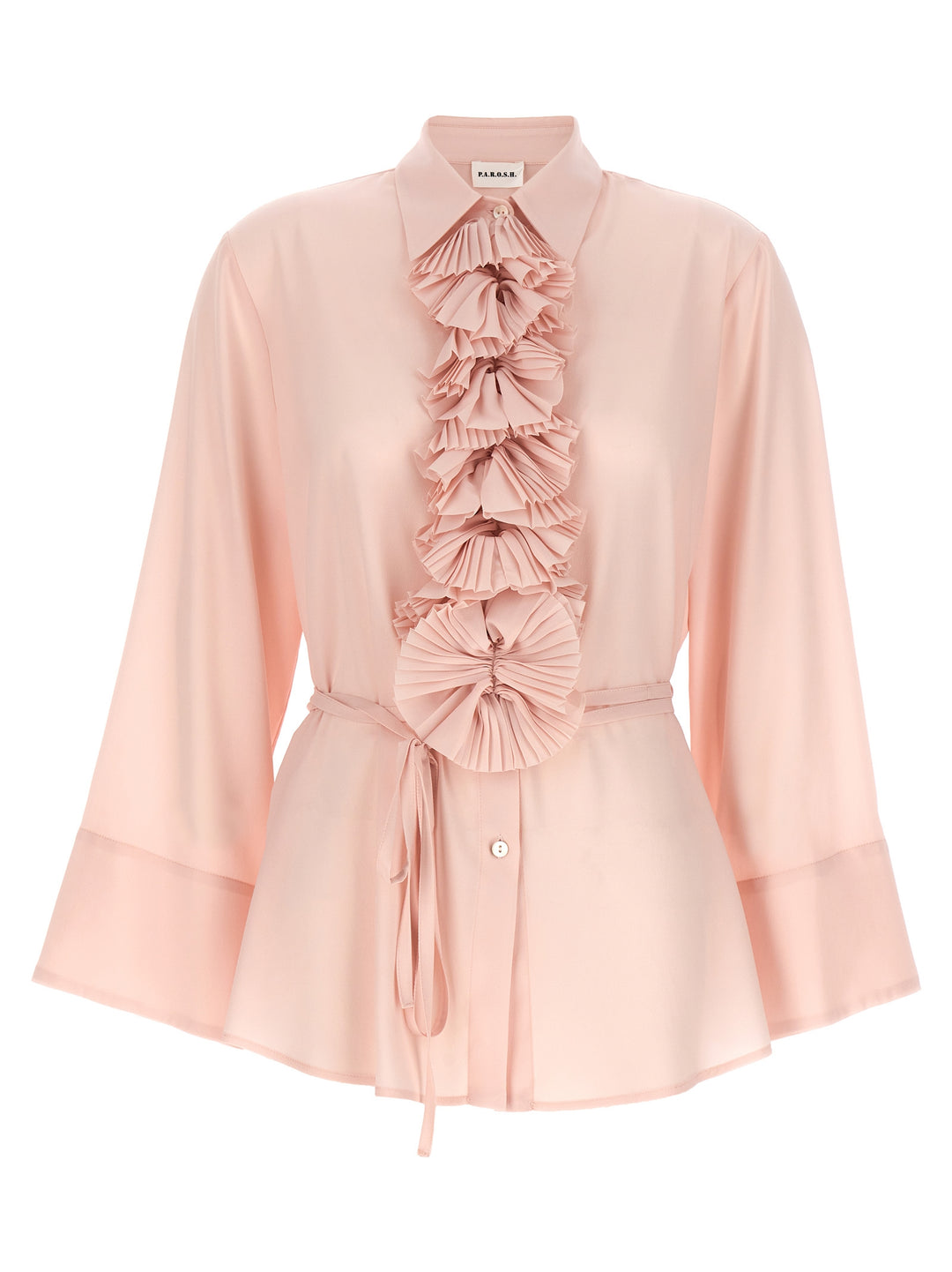 Ruffles Shirt Shirt, Blouse Pink