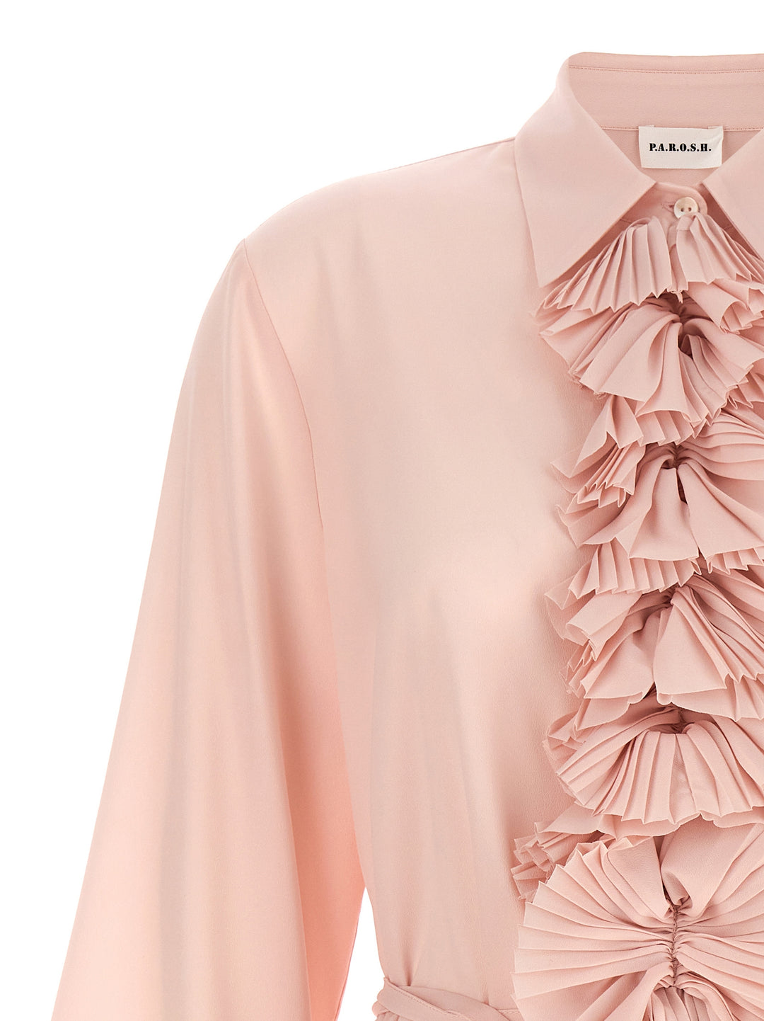 Ruffles Shirt Shirt, Blouse Pink