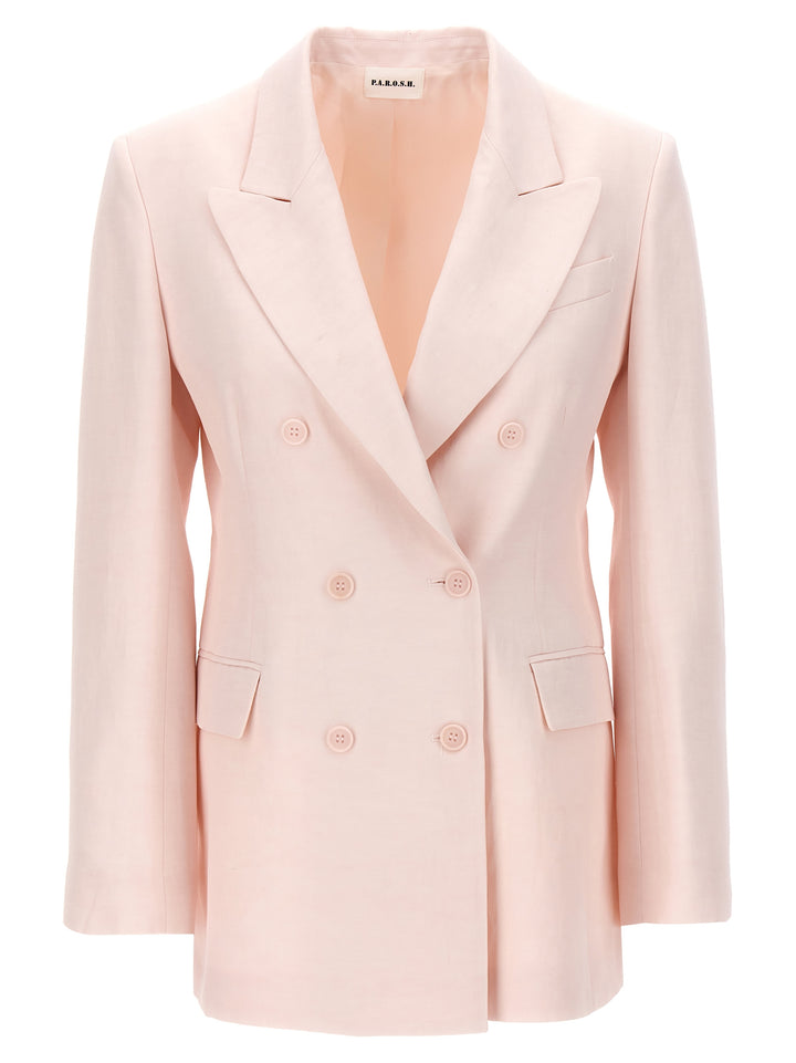 Double-Breasted Blazer Blazer And Suits Pink