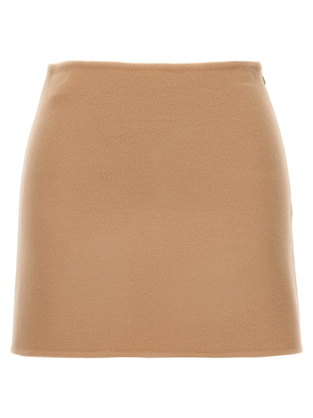 Mini Wool Skirt Skirts Beige