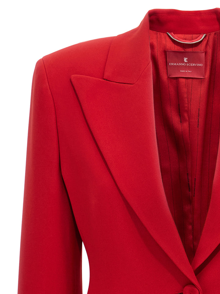 Single-Breasted Blazer Jackets Red