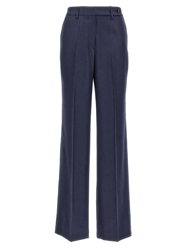 Silk Cashmere Pants Blue