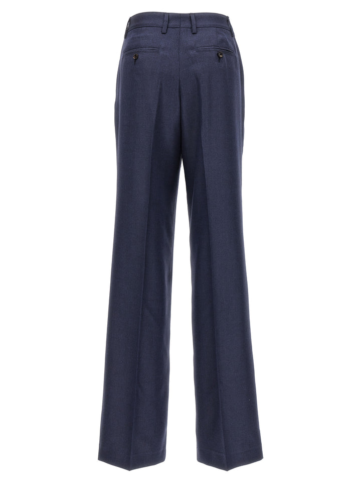 Silk Cashmere Pants Blue