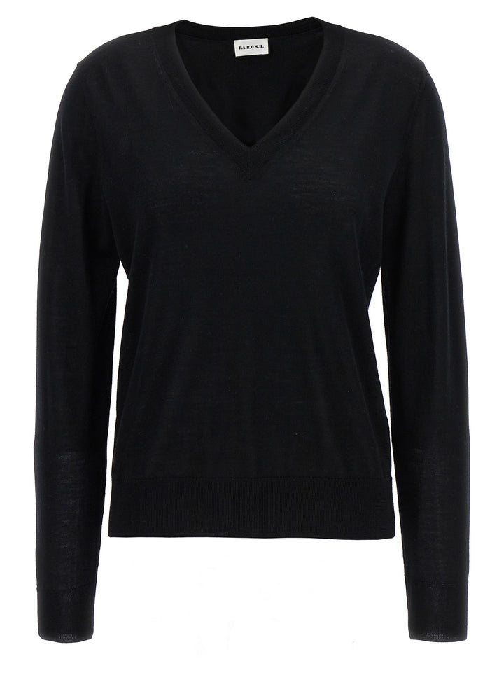 V-Neck Sweater Sweater, Cardigans Black