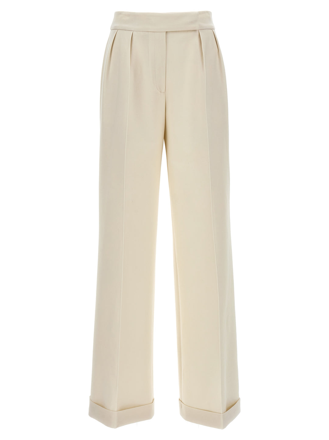 Kiton Loose Leg Pants - White | 9f07659d2c3766088e3e9f83cda76cd2d181877c