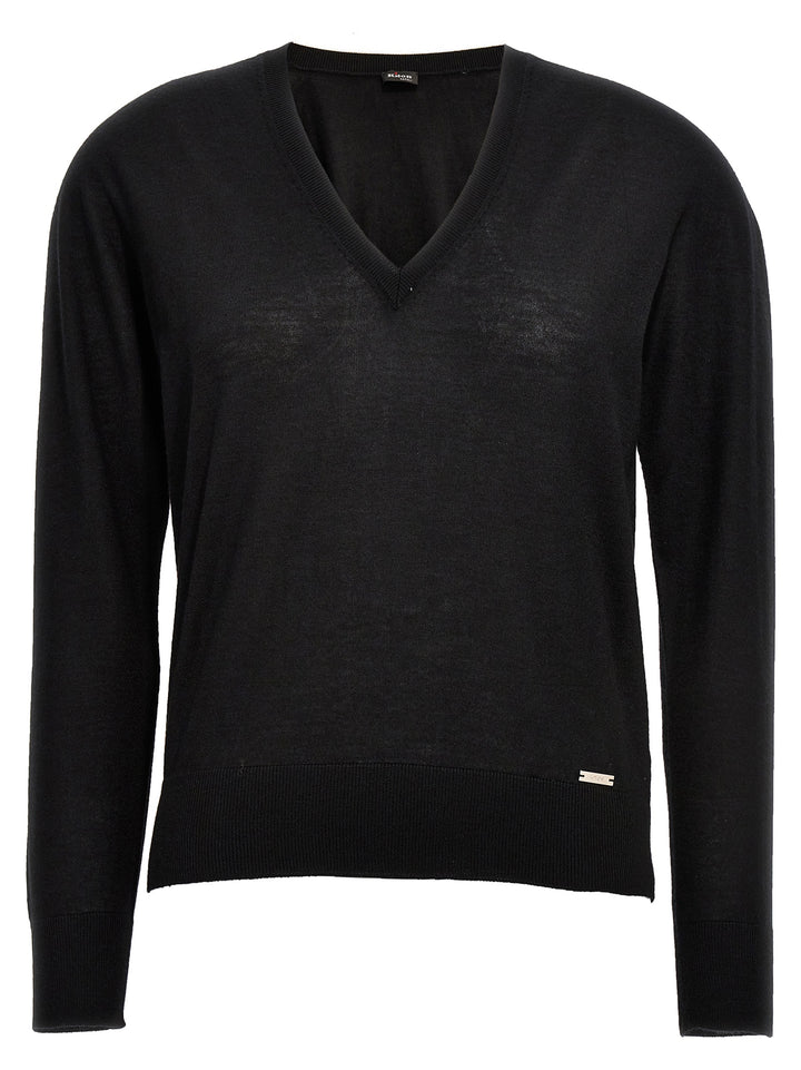 V-Neck Sweater Sweater, Cardigans Black