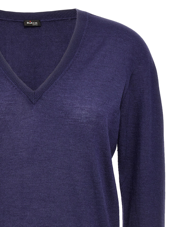 V-Neck Sweater Sweater, Cardigans Blue