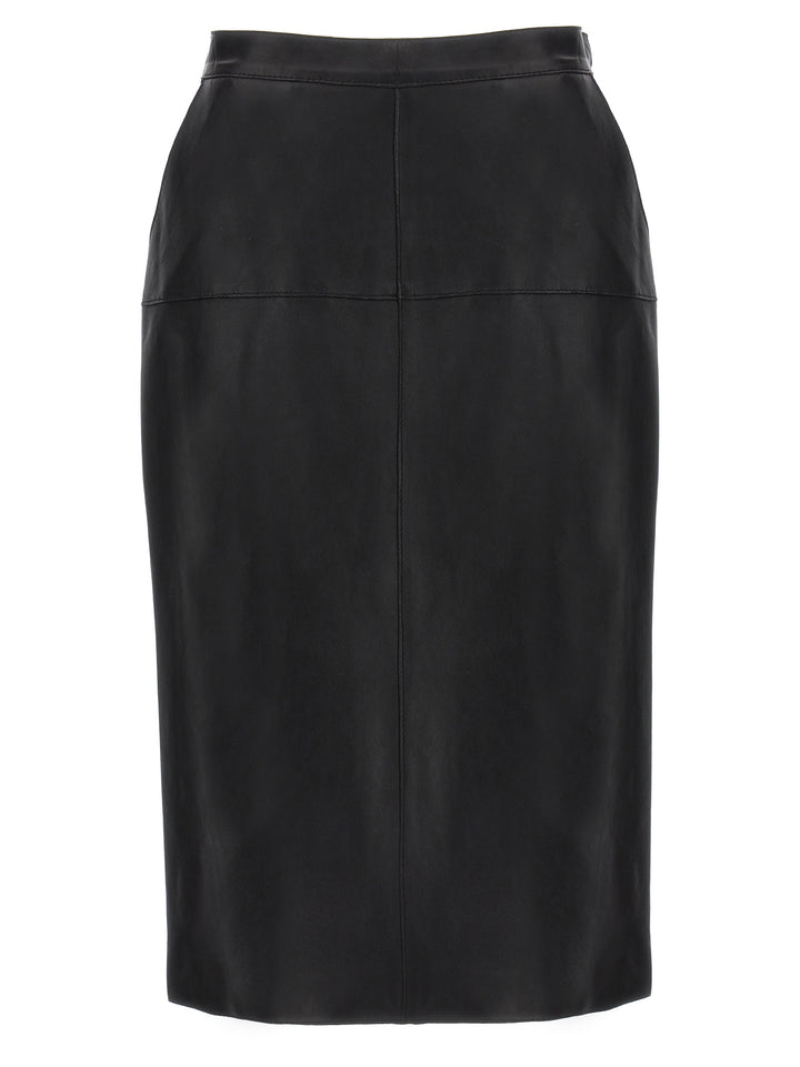 Leather Skirt Skirts Black