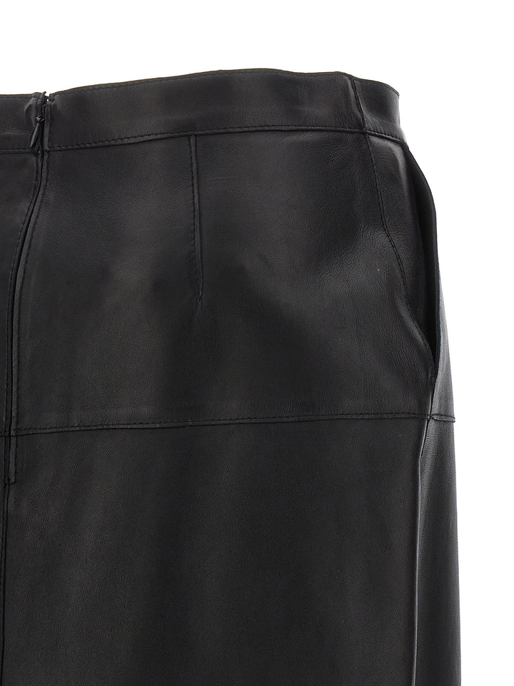 Leather Skirt Skirts Black