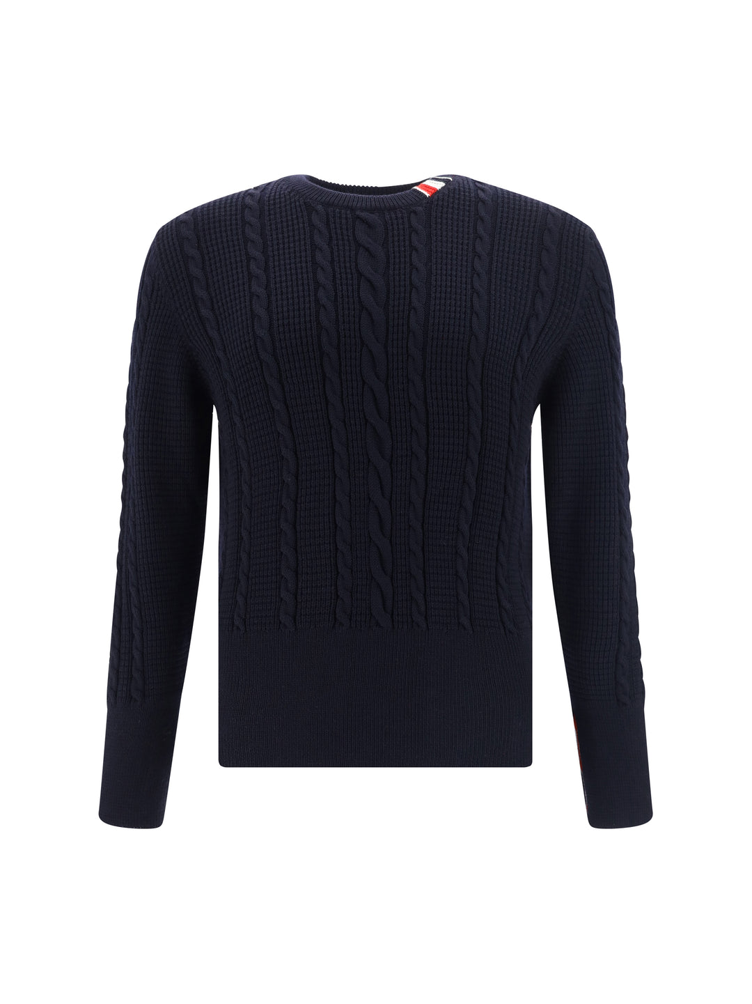 CABLE STITCH RELAXED CREW NECK PULLOVER