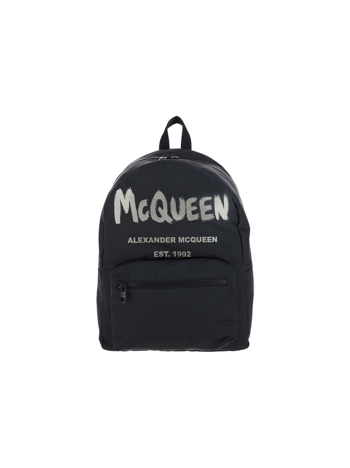 Metropolitan nylon backpack with Graffiti print