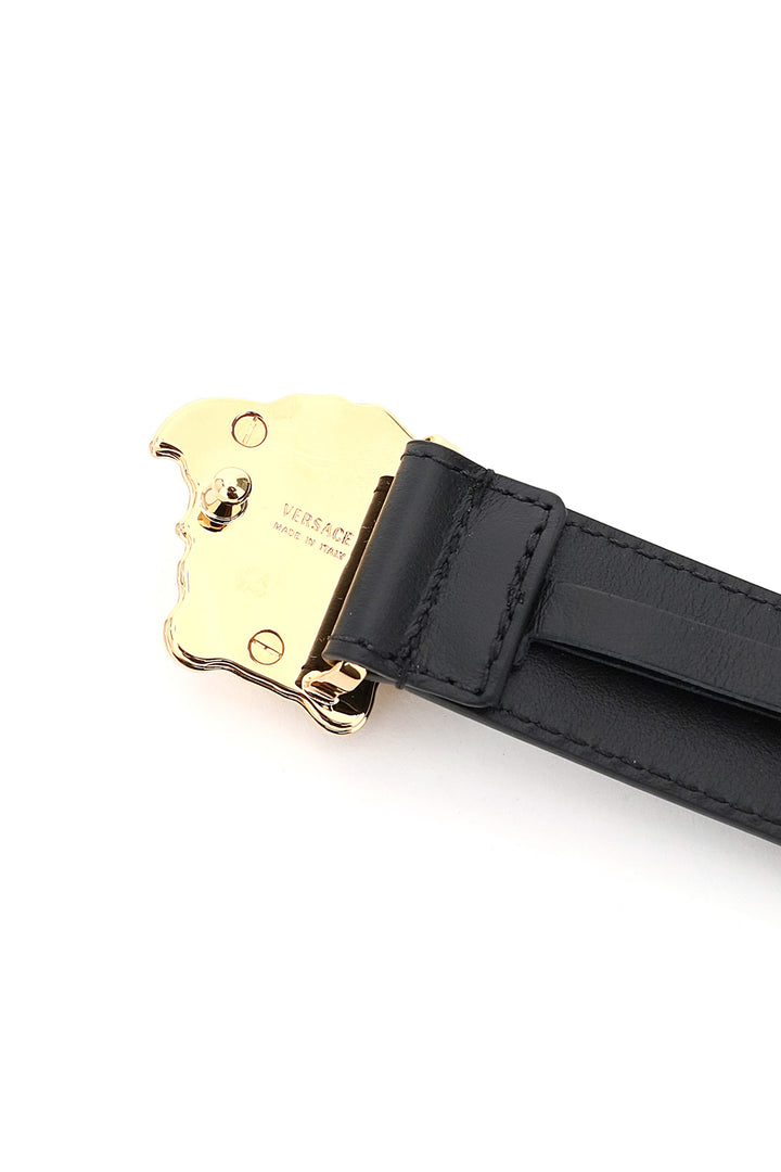 'La Medusa' Leather Belt - Versace - Women