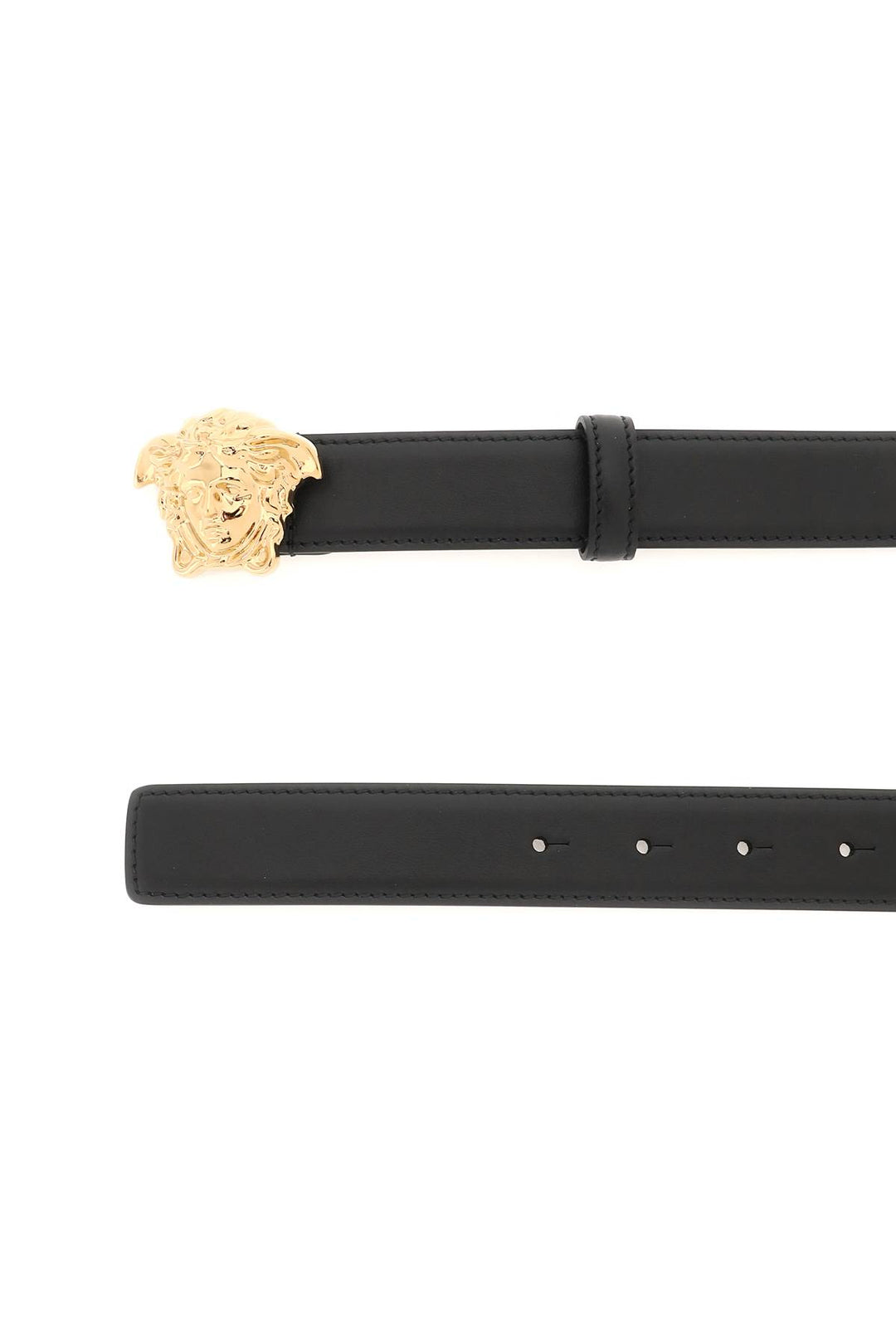 Medusa Buckle Leather Belt - Versace - Men