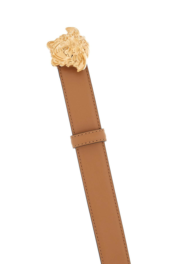 Medusa Buckle Leather Belt - Versace - Men