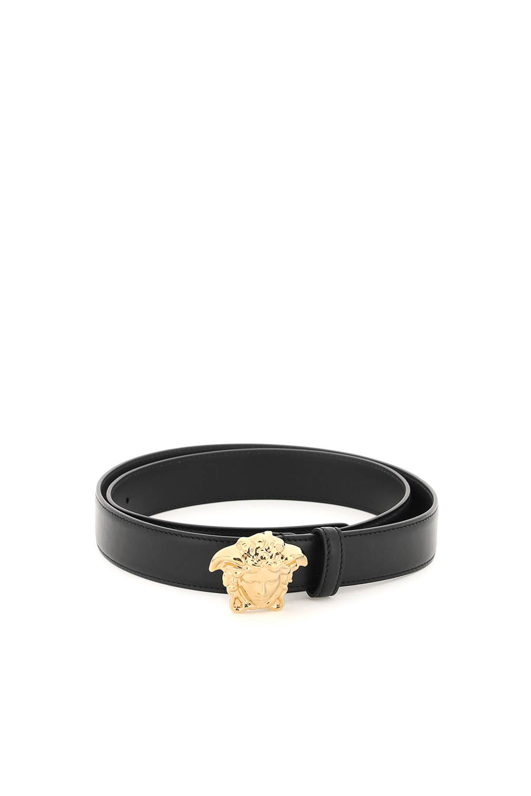 Medusa Buckle Leather Belt - Versace - Men