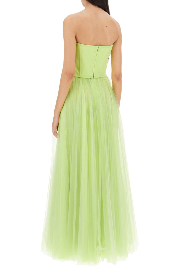 Long Bustier Dress With Shaped Neckline - 1913 Dresscode - Women