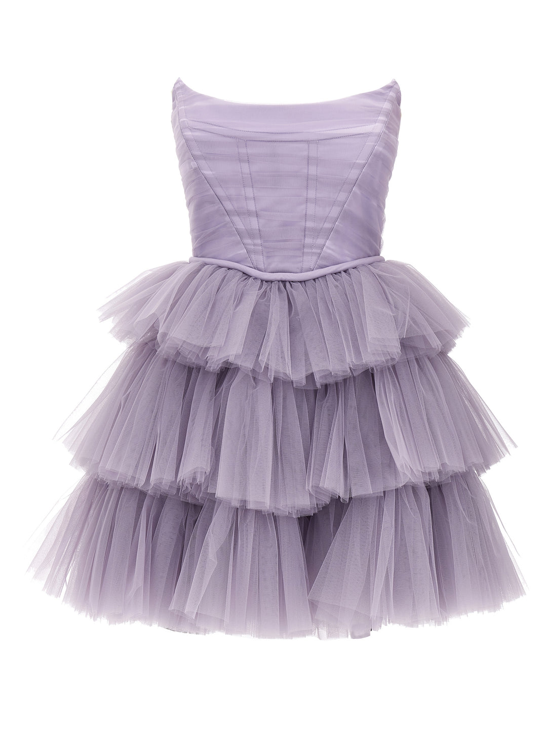 Abito Tulle Balze Dresses Purple