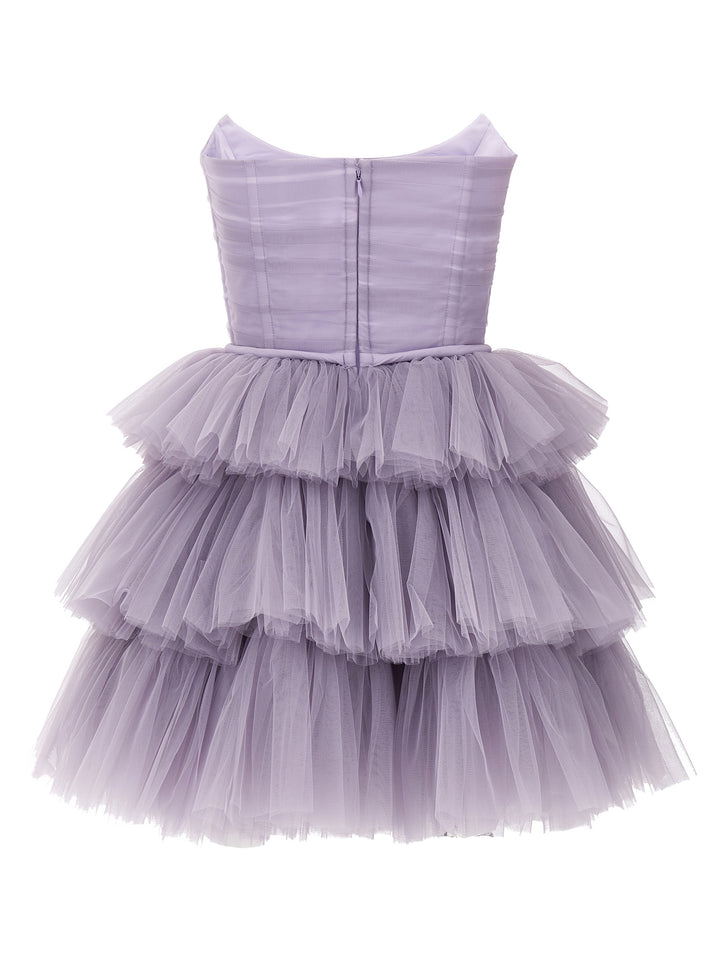 Abito Tulle Balze Dresses Purple