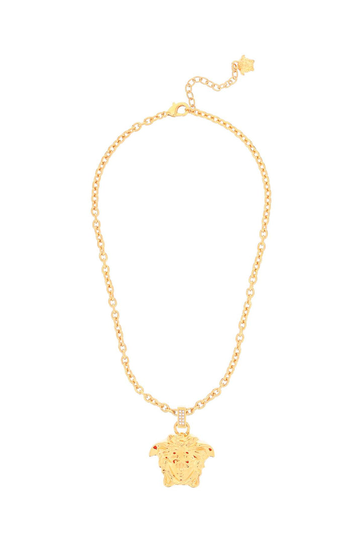 La Medusa Necklace With Crystals - Versace - Women