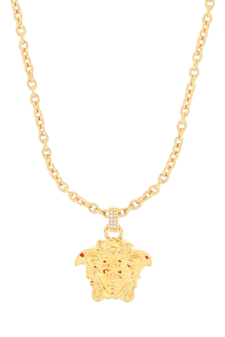 La Medusa Necklace With Crystals - Versace - Women