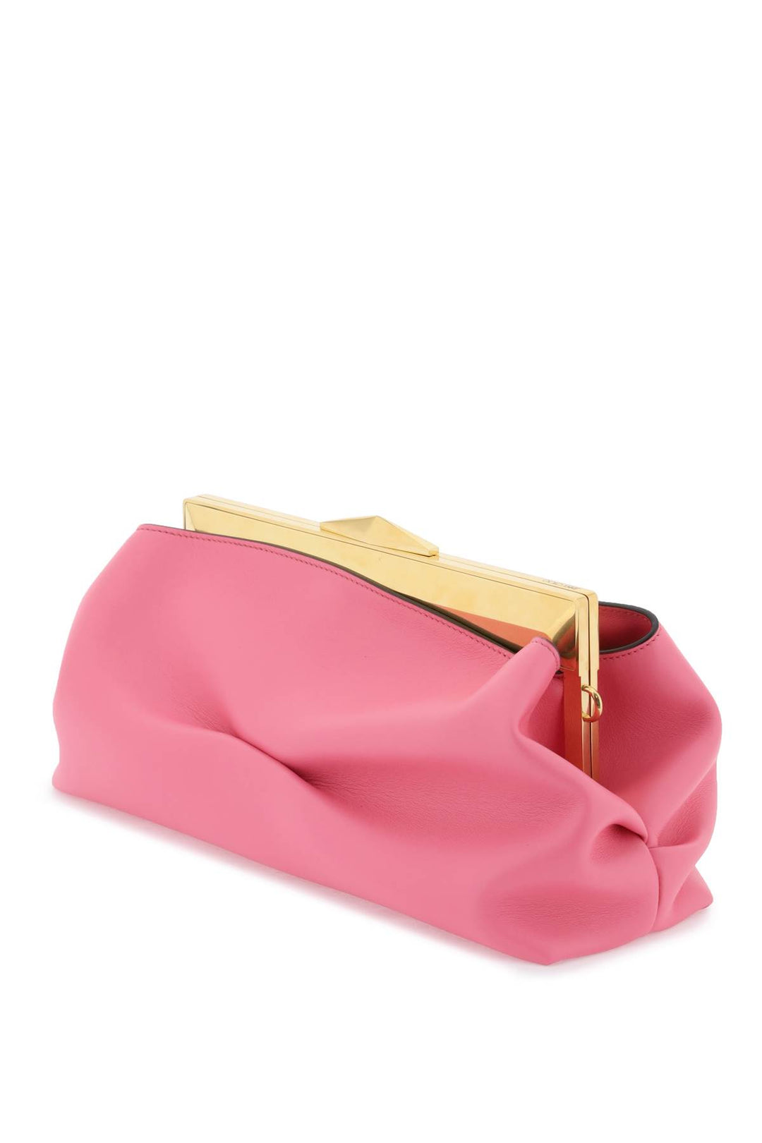 Leather Diamond Frame Clutch - Jimmy Choo - Women