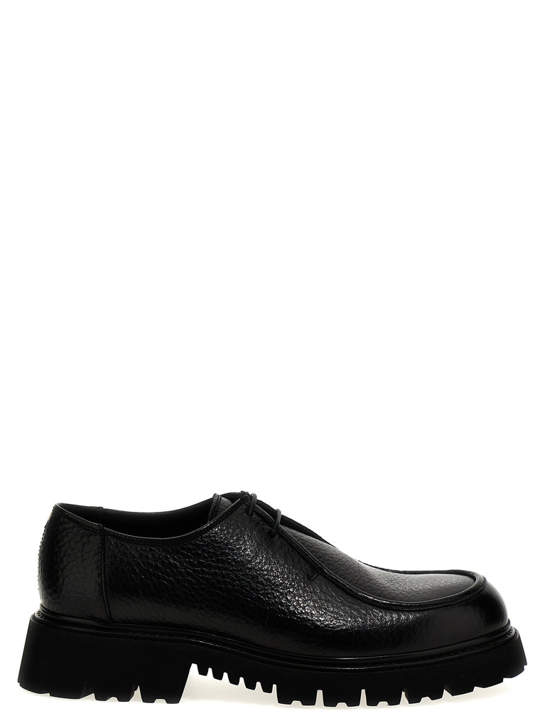 Neil Barrett x Doucal's patent leather derby shoes - Black