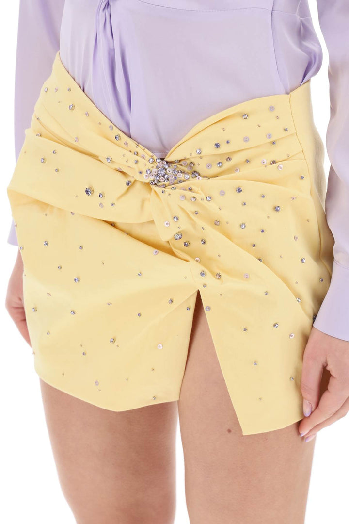 Mini Skirt With Crystals - Des Phemmes - Women