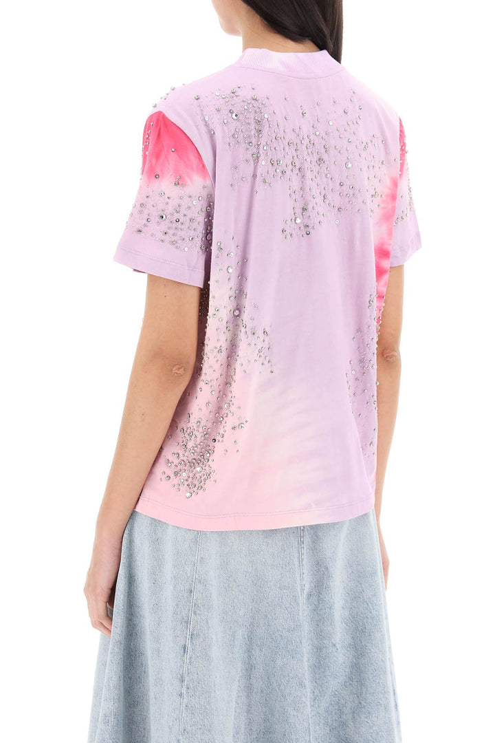 T Shirt With Crystals - Des Phemmes - Women