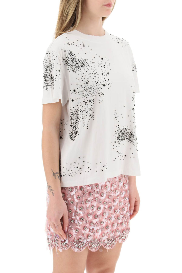 T Shirt With Crystals - Des Phemmes - Women