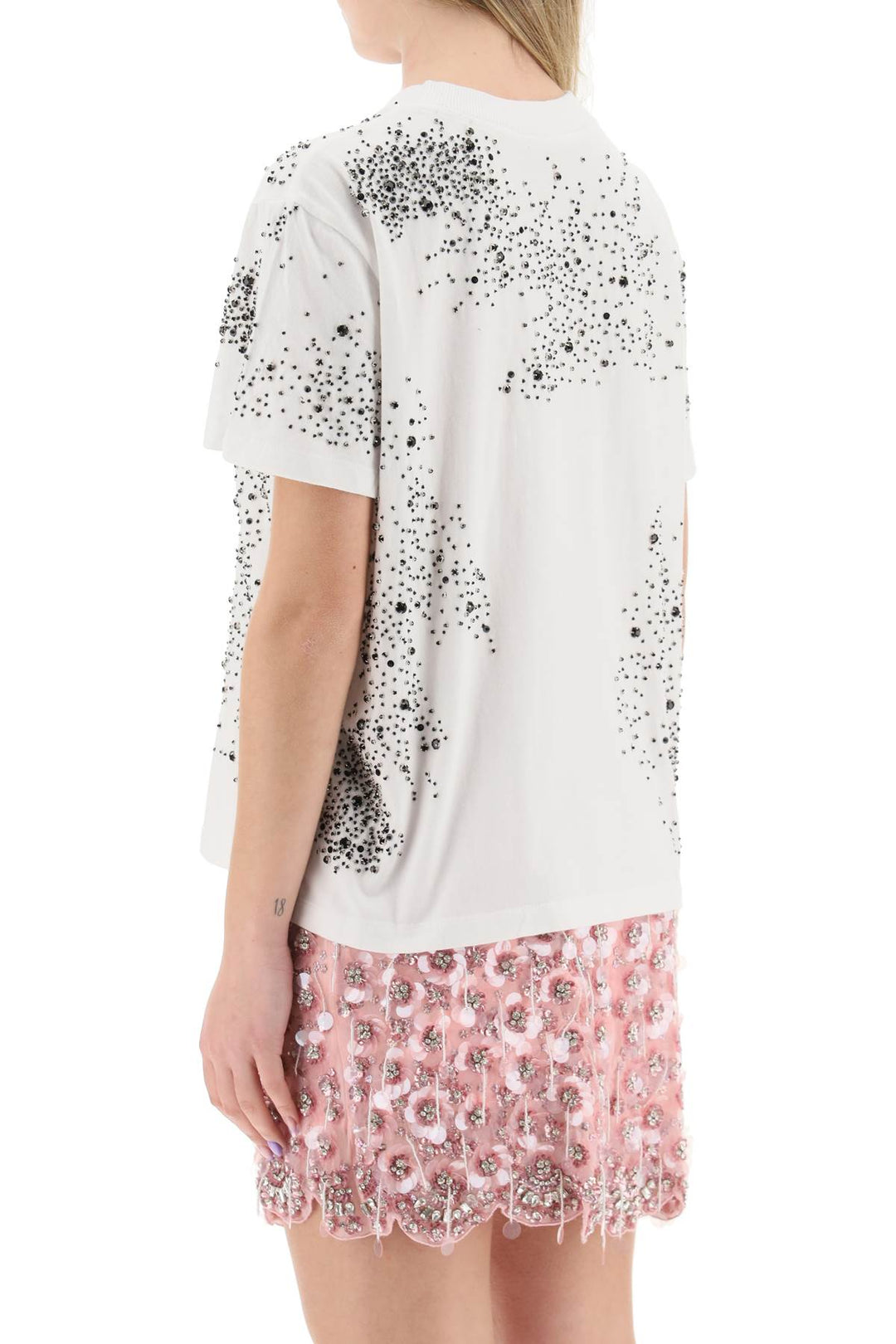 T Shirt With Crystals - Des Phemmes - Women