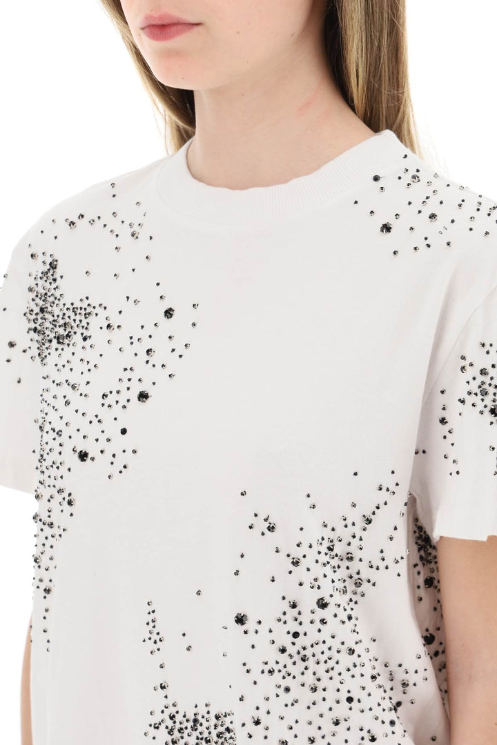 T Shirt With Crystals - Des Phemmes - Women