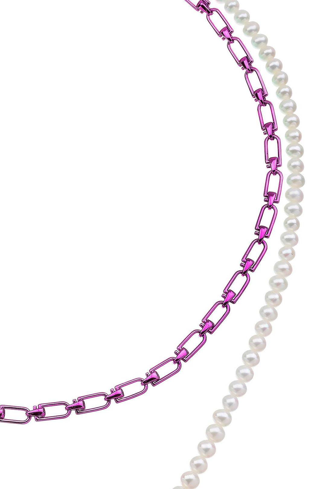 'Reine' Double Necklace With Pearls - EÉRA - Women