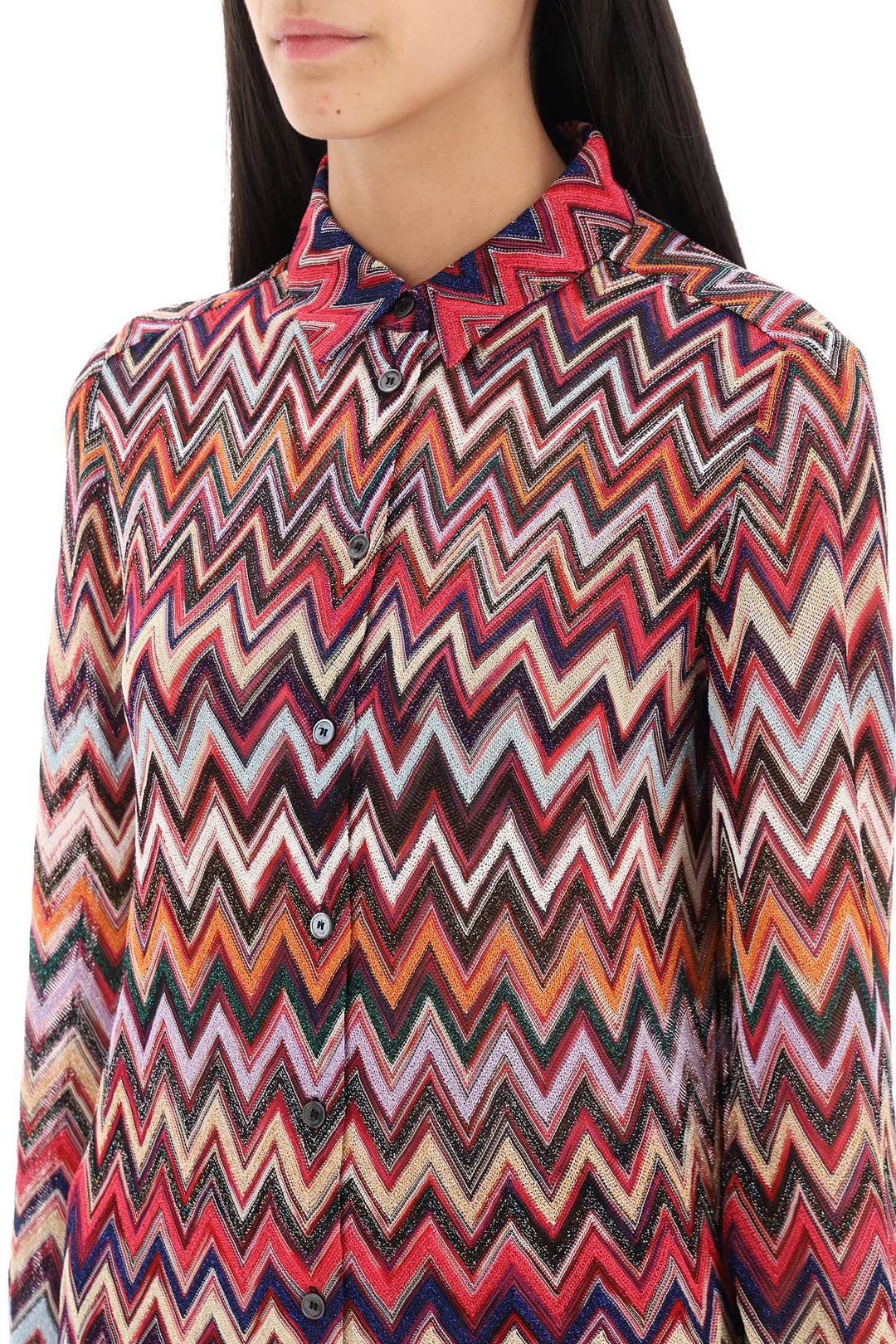 Shirt In Lurex Knit With Herringbone Motif - Missoni - Women